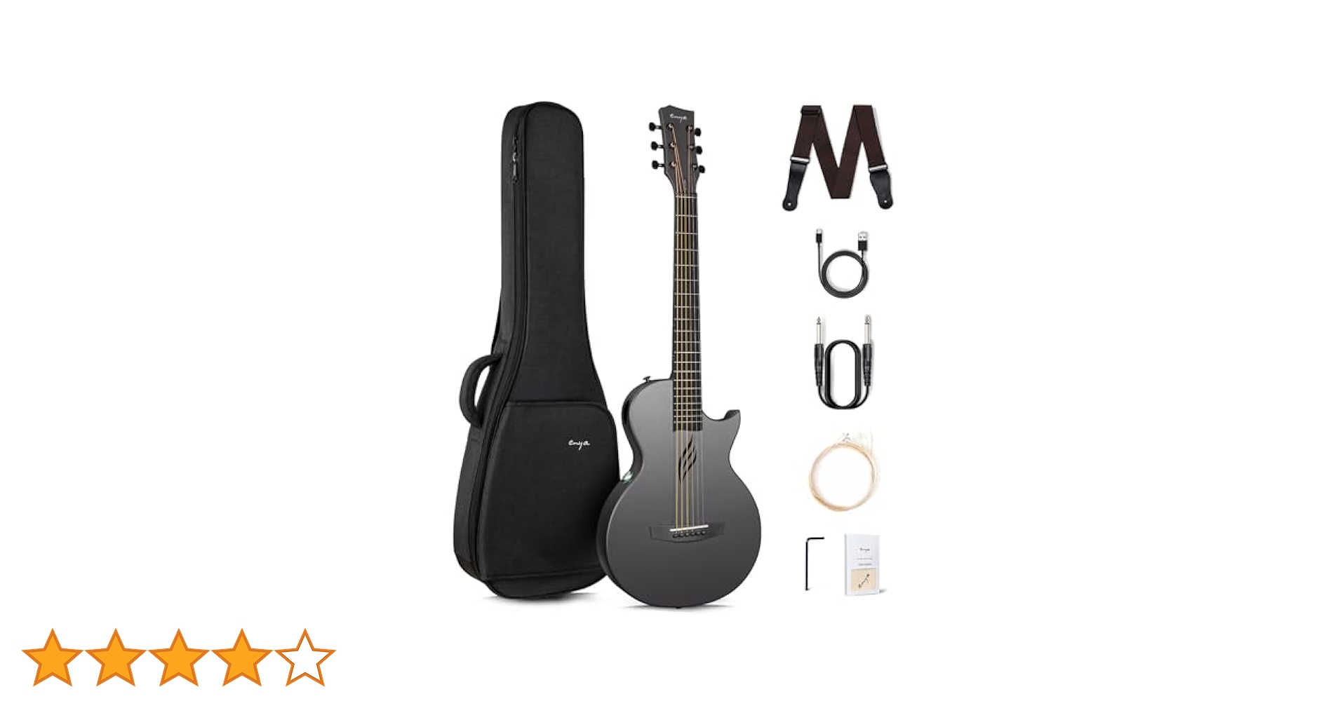 【ケース付き】ENYA NOVA GO MINI カーボン製アコギ ピンク ENYA エンヤ NOVA GO Mini ミニギター アコースティックギター